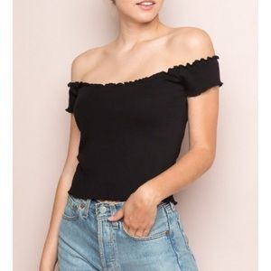 Brandy Melville Black Anya Top